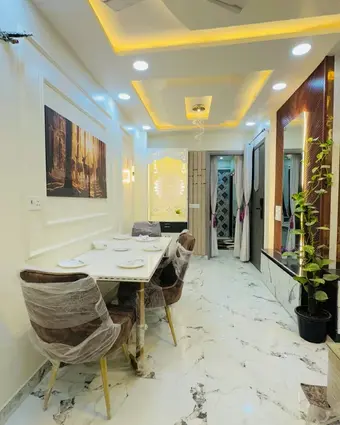 modern dining area